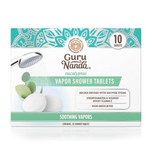 imageGuruNanda Eucalyptus Vapor Shower Tablets  Aromatherapy Steam Tablets  NonMedicated  10 Individually Wrapped