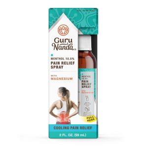 imageGuruNanda Menthol Pain Relief Spray with Magnesium  105 Menthol Cooling Spray for Soothing Targeted Relief  2 oz