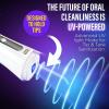 imageGuruNanda Advanced Dental Water Flosser 30 with UV Mode Water Flosser ampamp 24 Aquapods with Mouthwash for Fresh Breath ampamp Plaque Removal Compact ampamp TSAApproved