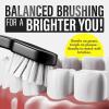 imageGuruNanda Yin ampamp Yang Toothbrush with Extra Soft Bristles Promotes Gentle Balanced Oral Hygiene for a Brighter ampamp Happier Smile Eco Friendly BPA Free 2 Count