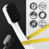 imageGuruNanda Yin ampamp Yang Toothbrush with Extra Soft Bristles Promotes Gentle Balanced Oral Hygiene for a Brighter ampamp Happier Smile Eco Friendly BPA Free 2 Count