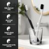 imageGuruNanda Yin ampamp Yang Toothbrush with Extra Soft Bristles Promotes Gentle Balanced Oral Hygiene for a Brighter ampamp Happier Smile Eco Friendly BPA Free 2 Count