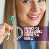 imageGuruNanda 6in1 ReadytoGo Disposable Toothbrush PrePasted Butter on Gums Softex Bristles Floss ampamp Toothpick Tongue ampamp Cheek Cleaner Individually Wrapped ampamp TSA Friendly 21 Ct