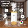 imageGuruNanda Calm Aura Essential Oil Diffuser Sleek Modern Aromatherapy Diffuser with Turbo ampamp Mist Modes Auto ShutOff Safety Covers 250 Sq Ft 100 ml