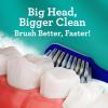 image:imageGuruNanda Gentle Giant Charcoal Toothbrush  Dual Action Flossing Spiral Bristles NonSlip Ergo Dexa Grip Handle Helps in Teeth Whitening BPA Free 2ctRegular