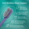 image:imageGuruNanda Gentle Giant Charcoal Toothbrush  Dual Action Flossing Spiral Bristles NonSlip Ergo Dexa Grip Handle Helps in Teeth Whitening BPA Free 2ctRegular