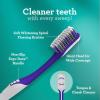 image:imageGuruNanda Gentle Giant Charcoal Toothbrush  Dual Action Flossing Spiral Bristles NonSlip Ergo Dexa Grip Handle Helps in Teeth Whitening BPA Free 2ctRegular