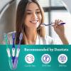 image:imageGuruNanda Gentle Giant Charcoal Toothbrush  Dual Action Flossing Spiral Bristles NonSlip Ergo Dexa Grip Handle Helps in Teeth Whitening BPA Free 2ctRegular