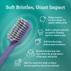 image:imageGuruNanda Gentle Giant Charcoal Toothbrush  Dual Action Flossing Spiral Bristles NonSlip Ergo Dexa Grip Handle Helps in Teeth Whitening BPA Free 2ctRegular