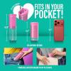 image:imageGuruNanda Valentines Day Special Compact Water Dental Flosser Portable Travel Size Oral Irrigator Flosser with Collapsible 180 ml Tank Smart Timer 4 Flossing Modes TSAFriendly  PinkPink