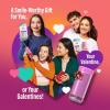 image:imageGuruNanda Valentines Day Special Compact Water Dental Flosser Portable Travel Size Oral Irrigator Flosser with Collapsible 180 ml Tank Smart Timer 4 Flossing Modes TSAFriendly  PinkPink