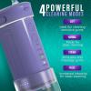 image:imageGuruNanda Valentines Day Special Compact Water Dental Flosser Portable Travel Size Oral Irrigator Flosser with Collapsible 180 ml Tank Smart Timer 4 Flossing Modes TSAFriendly  PinkLavender