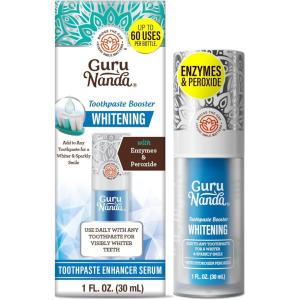 image:imageGuruNanda Whitening Toothpaste Booster with Enzymes amp Peroxide  Add to Toothpaste for Whitening FluorideFree Formula Up to 60 Uses1 Fl Oz Pack of 1