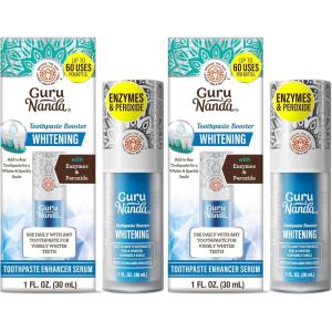 image:imageGuruNanda Whitening Toothpaste Booster with Enzymes amp Peroxide  Add to Toothpaste for Whitening FluorideFree Formula Up to 60 Uses1 Fl Oz Pack of 2