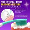 image:imageGuruNanda Floss Fusion Toothbrush with Dual Action Soft Flossing Bristles Ultrafine Tapered Bristles for Deeper Cleaning BPA amp PFASFree 8 CountPack of 8