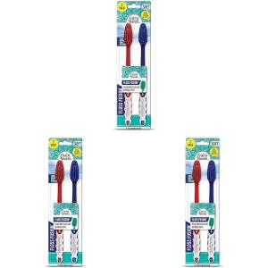 image:imageGuruNanda Floss Fusion Toothbrush with Dual Action Soft Flossing Bristles Ultrafine Tapered Bristles for Deeper Cleaning BPA amp PFASFree 8 CountPack of 6