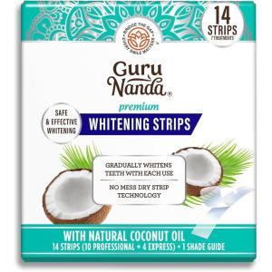 image:imageGuruNanda Teeth Whitening Strips  30Day Treatment with NonSlip Dry Strip Technology  Whitening Designed with Care for a Brighter Smile14 Count Pack of 1