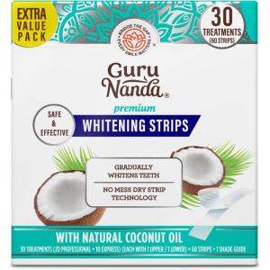 image:imageGuruNanda Teeth Whitening Strips  30Day Treatment with NonSlip Dry Strip Technology  Whitening Designed with Care for a Brighter Smile60 Count Pack of 1